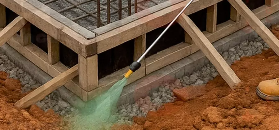 Foundation Slab Termite Treatment in Roswell